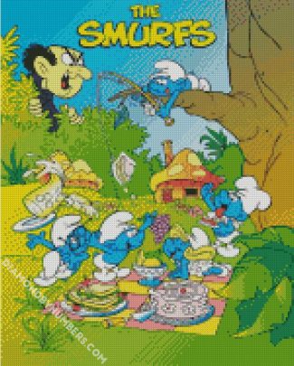 The Smurfs diamond painting