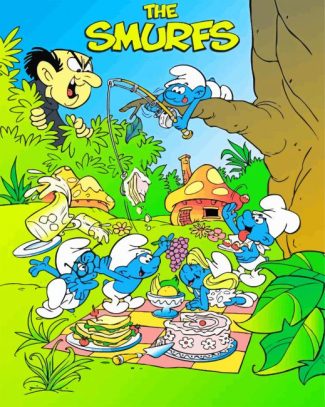 The Smurfs diamond painting