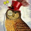 The Steampunk owl diamond painting