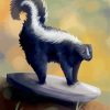 The Striped skunk Animal diamond painting