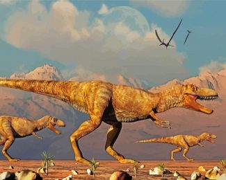 The T Rex Dinosaurs Diamond painting