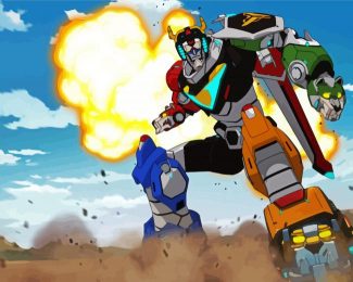 The Voltron Lion diamond painting