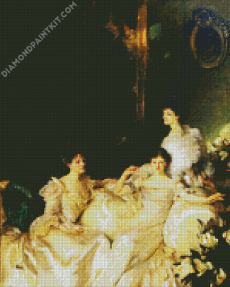 The Wyndham Sisters By Sargent diamond painting