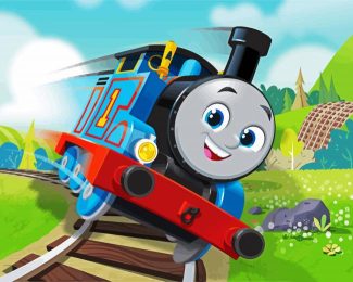 Thomas Train Animation diamond painting