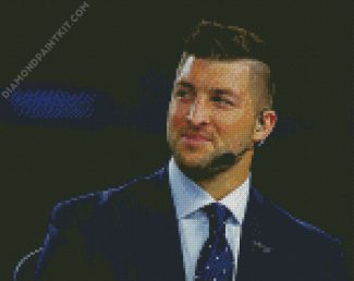 Tim Tebow diamond painting