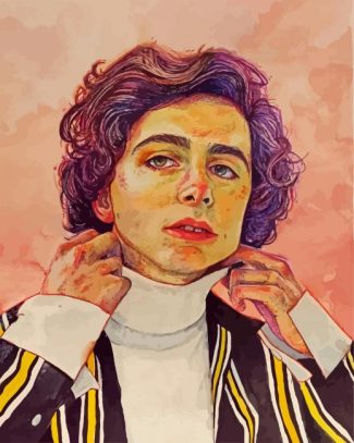 Timothee Chalamet Art diamond painting