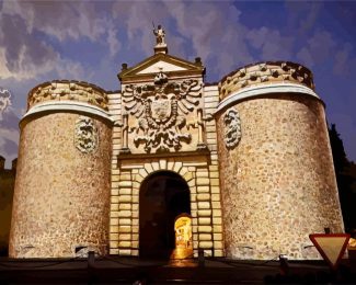 Toledo Puerta De Bisagra diamond painting