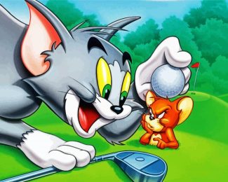 Tom And Jerry Golfers diamond painting