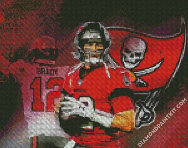 Tom Brady Tampa Bay Buccaneers diamond painting