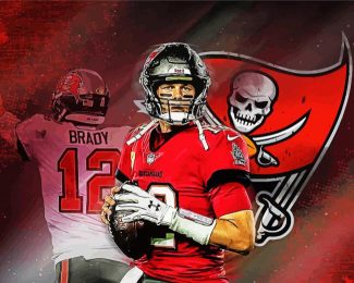 Tom Brady Tampa Bay Buccaneers diamond painting