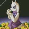 Toriel And Flowers diamond painting