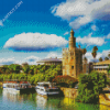 Torre Del Oro Spain Europe diamond painting