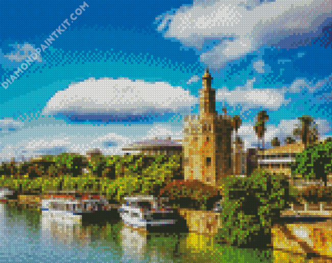 Torre Del Oro Spain Europe diamond painting