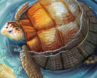 Tortoise In Water diamond painting