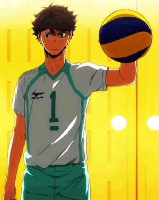 Toru Oikawa Volleyball Player diamond painting