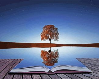 Tree Reflection diamond painting