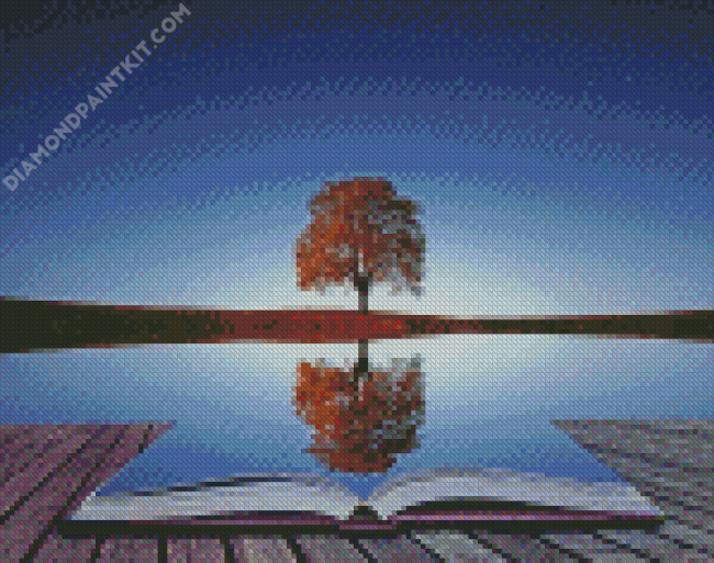 Tree Reflection diamond painting