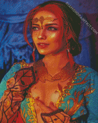 Triss Merigold Witcher diamond painting