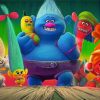 Trolls Animation Characters diamond painting