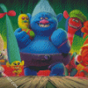 Trolls Animation Characters diamond painting