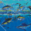 Tuna Fish In Sea diamond painting