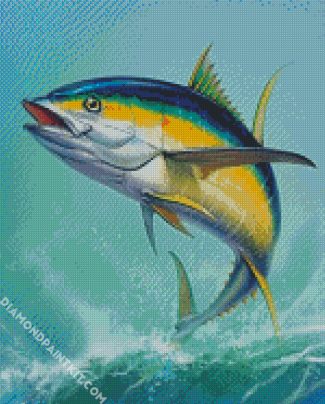 Tuna Fish Jump diamond painting