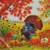 Turkey In Harvest Garden diamond painting