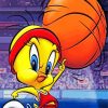 Tweety Bird Basketball diamond painting