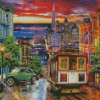 US City Tram diamond painting