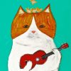 Ukulele Cat diamond painting