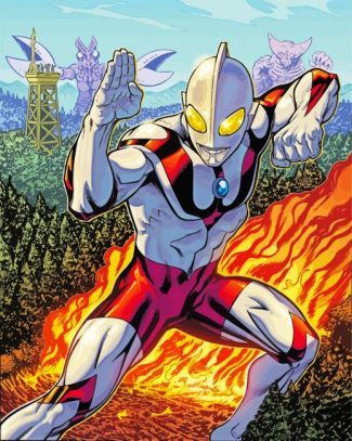 Ultraman Superhero diamond painting