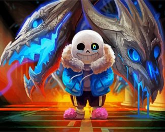 Undertale Game Sans diamond painting