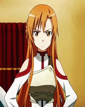 Upset Asuna Character diamond painting