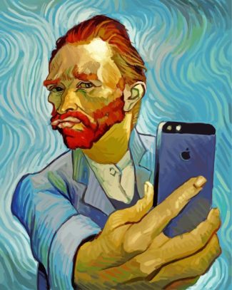 Van Gogh Selfie diamond painting