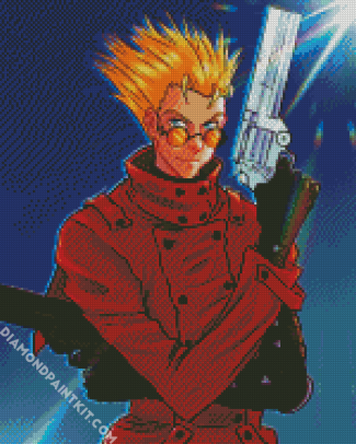 Vash The Stampede Trigun Anime diamond painting