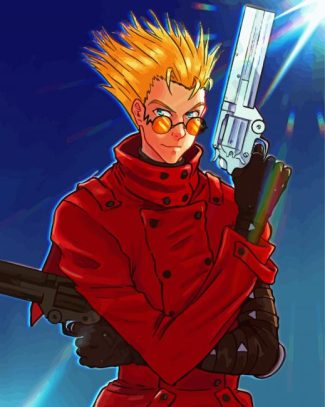 Vash The Stampede Trigun Anime diamond painting