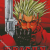 Vash The Stampede Trigun Manga Anime diamond painting