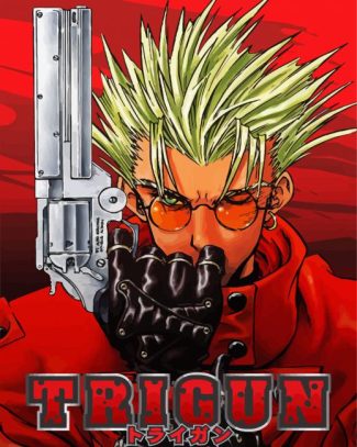 Vash The Stampede Trigun Manga Anime diamond painting