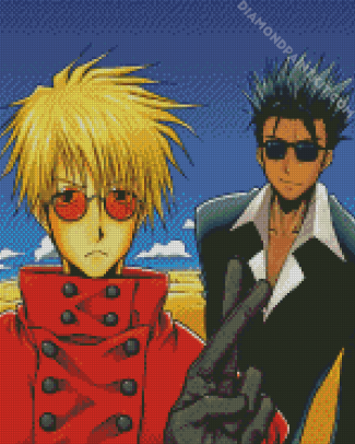 Vash The Stampede And Nicholas diamond painting