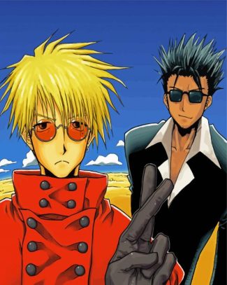 Vash The Stampede And Nicholas diamond painting