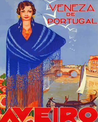 Venice Of Portugal Aveiro Poster diamond painting