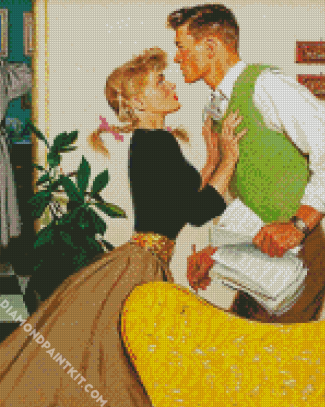 Vintage Young Couple diamond painting