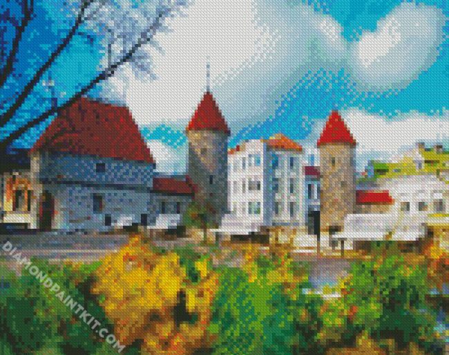 Viru Gate Tallinn diamond painting