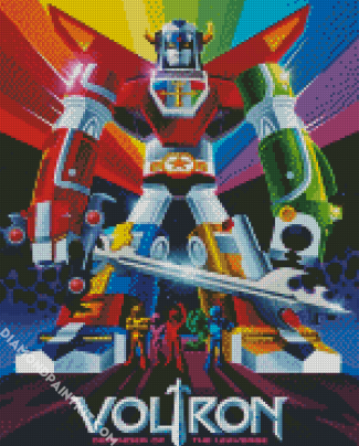 Voltron Pop Art Poster diamond painting