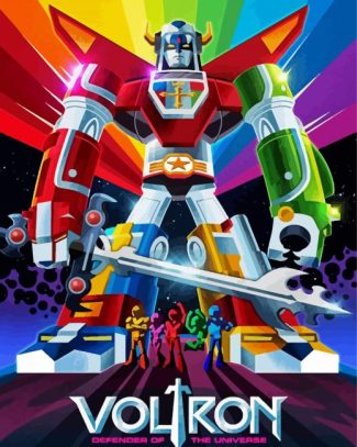 Voltron Pop Art Poster diamond painting