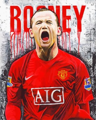 Wayne Rooney Player Art diamond painting