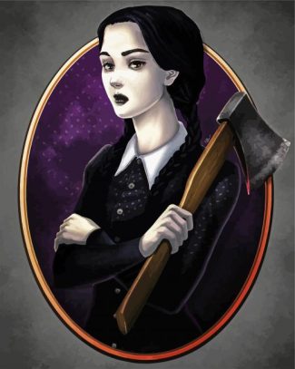 Wednesday Addams Family diamond painting