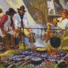 Western Cowboys Camp diamond painting