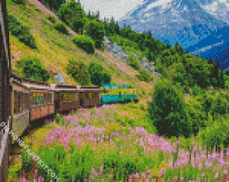 White Pass & Yukon Route Railway Alaska diamond painting