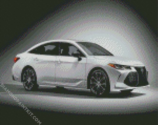 White Toyota Avalon diamond painting